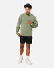 Carre Avenue Ribbed Crewneck Olive