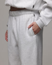 American Thrift Women's Straight Leg Trackpants Grey Heather