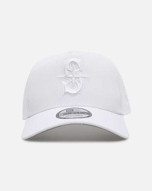 New Era Seattle Mariners 'Easy White' 9FORTY A-Frame Snapback White/White