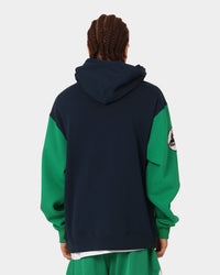 Starter Athletic Panel Hoodie Navy/Green