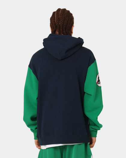 Starter Athletic Panel Hoodie Navy/Green
