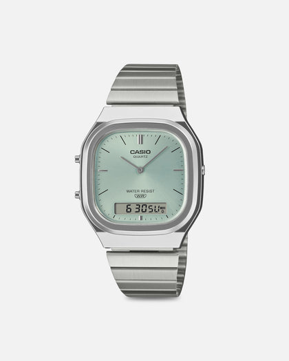 Casio AQ240E-2A Watch Silver/Green