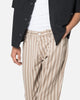MNML B389 Striped Flare Pants Brown