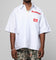 Loiter Rodeo Quarter Zip Up Shirt Blue Pin Stripe