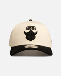 New Era Canberra Raiders 'Chrome Black' 9FORTY A-Frame Snapback White/Black
