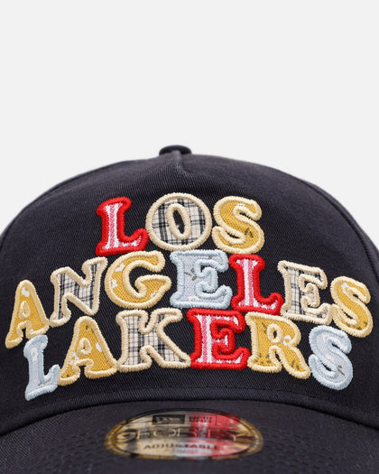 New Era Los Angeles Lakers 'Fabric Shop' 9FORTY A-Frame Snapback Navy