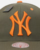 Mitchell & Ness New York Yankees 'Harmony of Hues' Pro Crown Snapback Olive/Orange