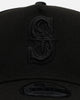 New Era Seattle Mariners 'Easy Black' 9FORTY A-Frame Snapback Black/Black
