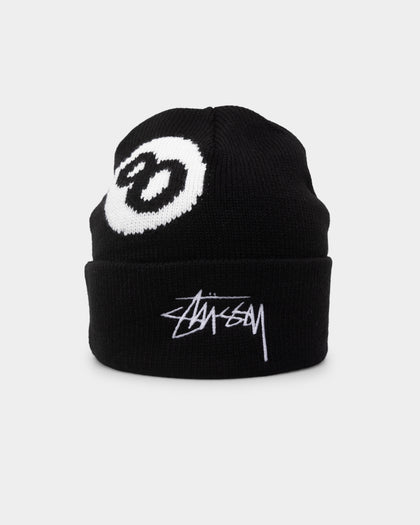 Stussy 8 Ball Tall Beanie Black