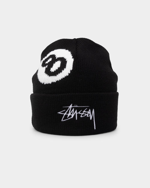 Stussy 8 Ball Tall Beanie Black