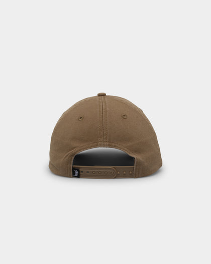 Stussy Swirly S Low Pro Cap Khaki
