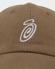 Stussy Swirly S Low Pro Cap Khaki