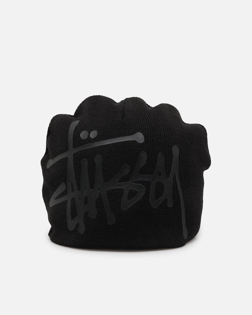 Stüssy Debossed Stock Skull Cap Beanie Black