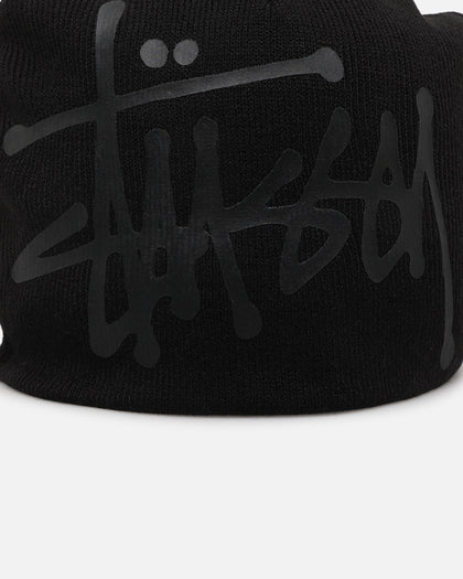 Stüssy Debossed Stock Skull Cap Beanie Black