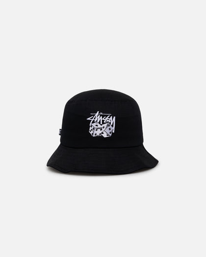 Stussy OF Dice Bucket Hat Black