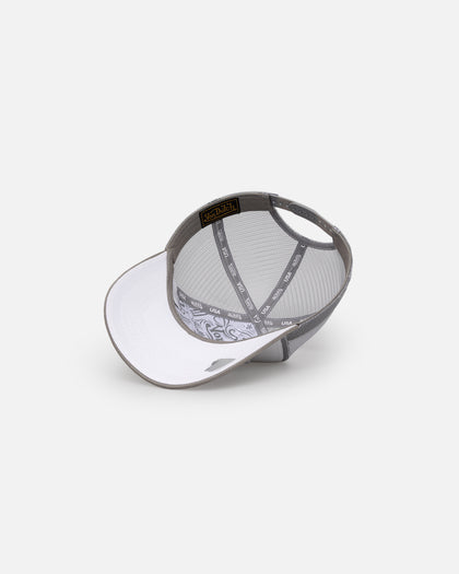 Von Dutch Grey & White Trucker Snapback Grey/White