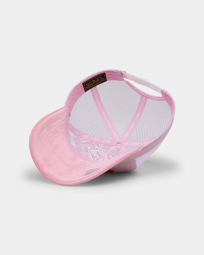 Von Dutch Pink Crush Velvet Trucker Pink Velvet