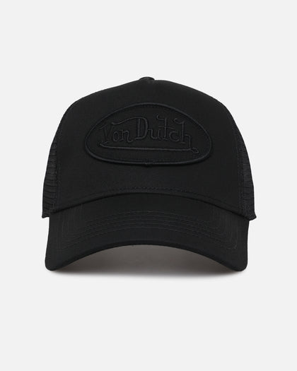 Von Dutch Classic Triple Black Trucker Snapback Black