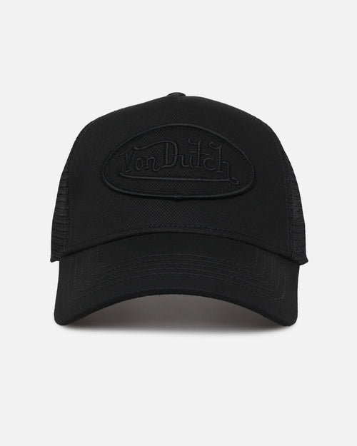 Von Dutch Classic Triple Black Trucker Snapback Black