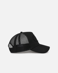 Von Dutch Classic Triple Black Trucker Snapback Black