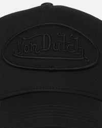 Von Dutch Classic Triple Black Trucker Snapback Black