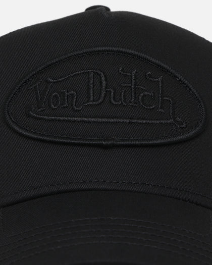 Von Dutch Classic Triple Black Trucker Snapback Black