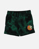 Santa Cruz Kids' Beware Dot Tie Dye Track Shorts Green Tie Dye