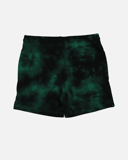 Santa Cruz Kids' Beware Dot Tie Dye Track Shorts Green Tie Dye