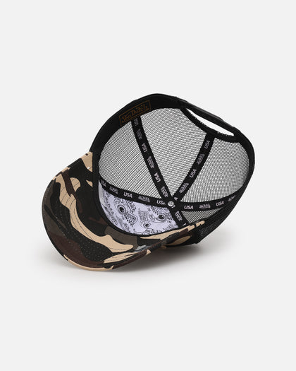 Von Dutch Brown Rambo Camo Trucker Snapback Brown Camo
