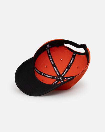 Playboy Bunny Gothic Dad Cap Orange/Black