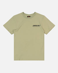 Santa Cruz Kid's Snake Dot Strip T-Shirt Light Green