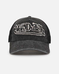 Von Dutch Washed Twill Trucker Snapback Grey