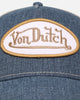 Von Dutch Unisex Trucker Snapback Hat Blue