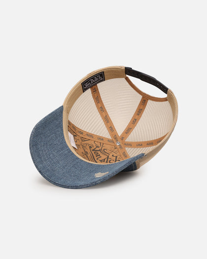 Von Dutch Unisex Trucker Snapback Hat Blue