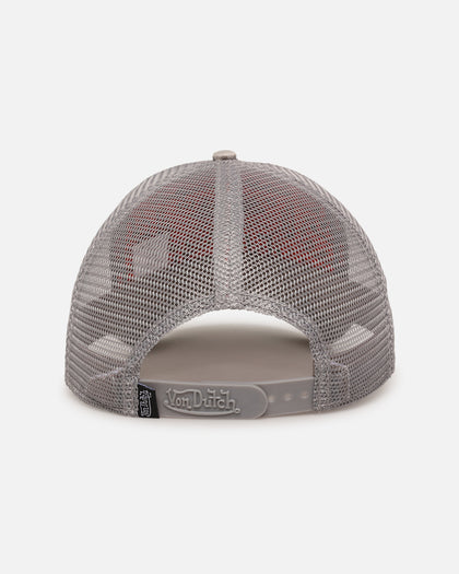 Von Dutch Unisex Trucker Snapback Hat Taupe