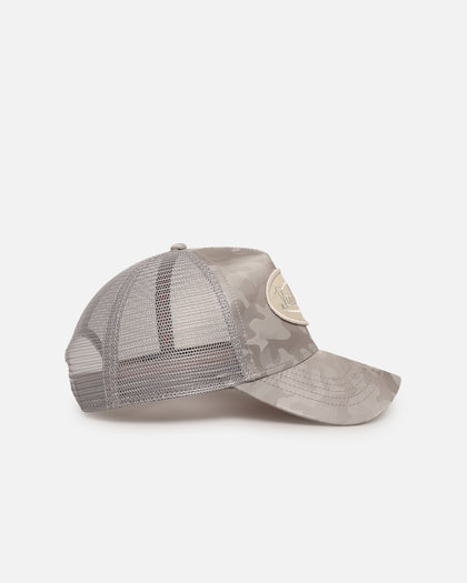 Von Dutch Unisex Trucker Snapback Hat Taupe