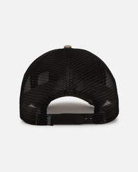 Von Dutch Washed Twill Trucker Hat Washed Khaki