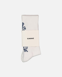 Carré Botanical Socks White/Blue
