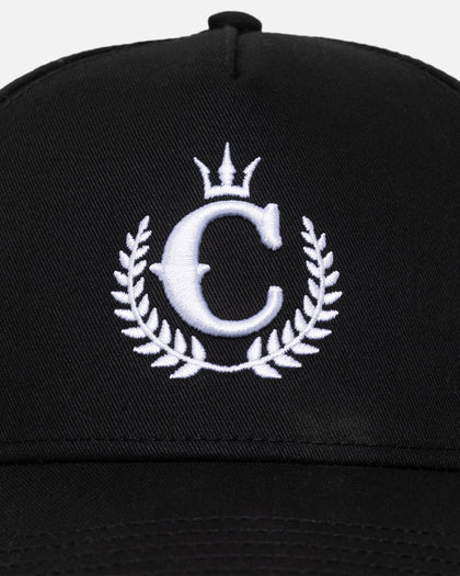 Culture Kings Crown Snapback Black/White