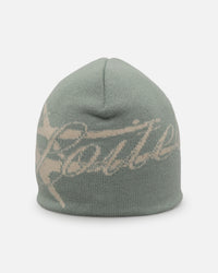 Loiter Hybrid Skull Knit Beanie Sage