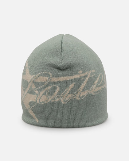Loiter Hybrid Skull Knit Beanie Sage