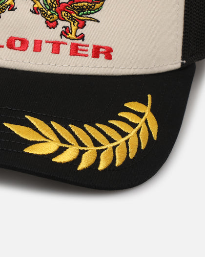 Ed Hardy X Loiter Trucker Snapback Black/White