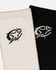 Carre C-Star Crew Socks 2 Pack Black