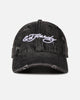 Ed Hardy Distressed Denim Strapback Cap Black Wash