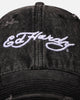 Ed Hardy Distressed Denim Strapback Cap Black Wash