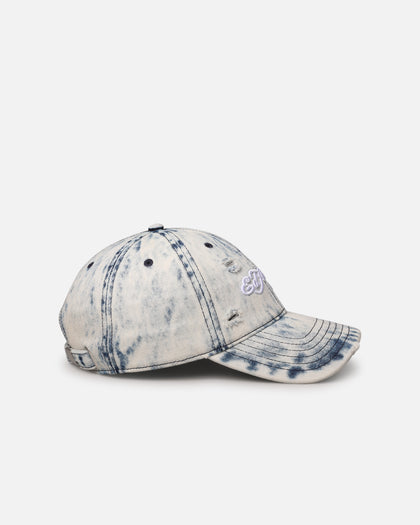 Ed Hardy Distressed Denim Strapback Cap Blue Wash