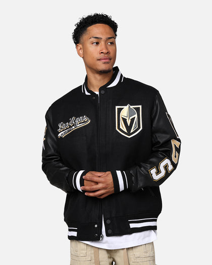 Pro Standard Vegas Golden Knights Wool Varsity Jacket Black