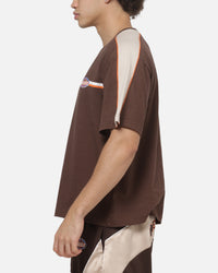Mitchell & Ness New York Knicks Y2K Cropped T-Shirt Seal Brown