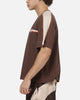 Mitchell & Ness New York Knicks Y2K Cropped T-Shirt Seal Brown
