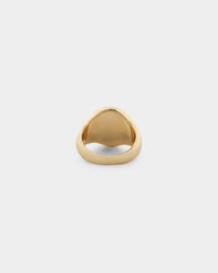 Wild For The Weekend Yin Yang Signet Ring (Large) Gold